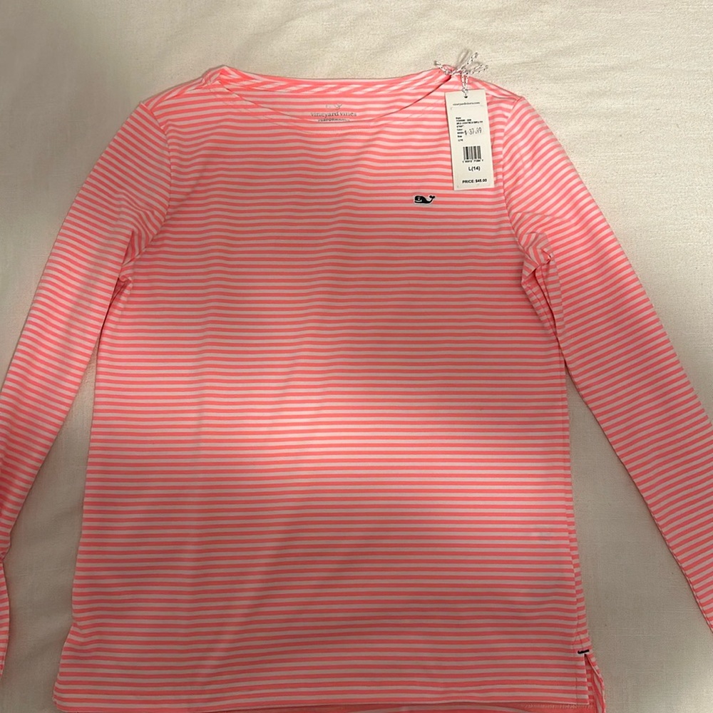 Girls Vineyard Vines Performance Top size L (14)  Brand New